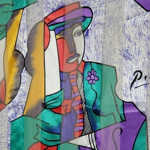 Picasso Print Scarf - Picture 2 of 4